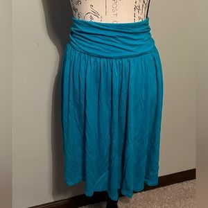 Lane Bryant teal skirt 18/20